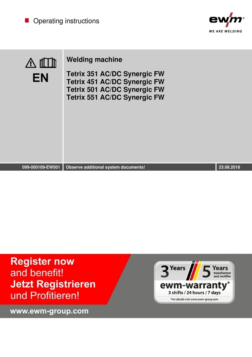 EWM Tetrix 351 AC/DC Smart FW User manual