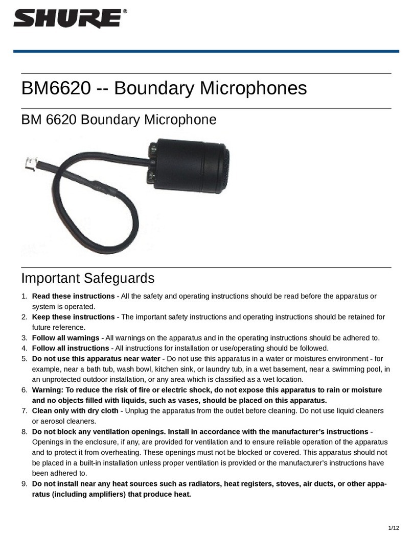 Shure BM 6620 manual
