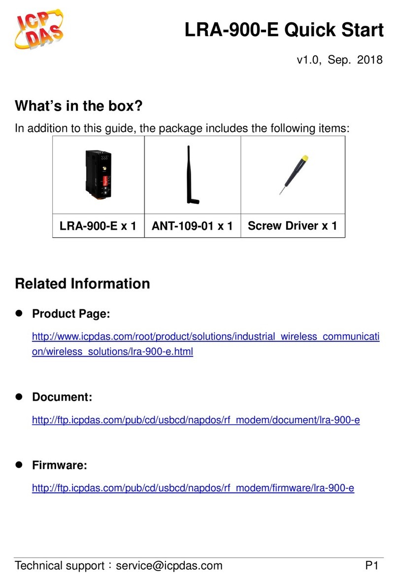 ICP DAS USA LRA-900-E User manual