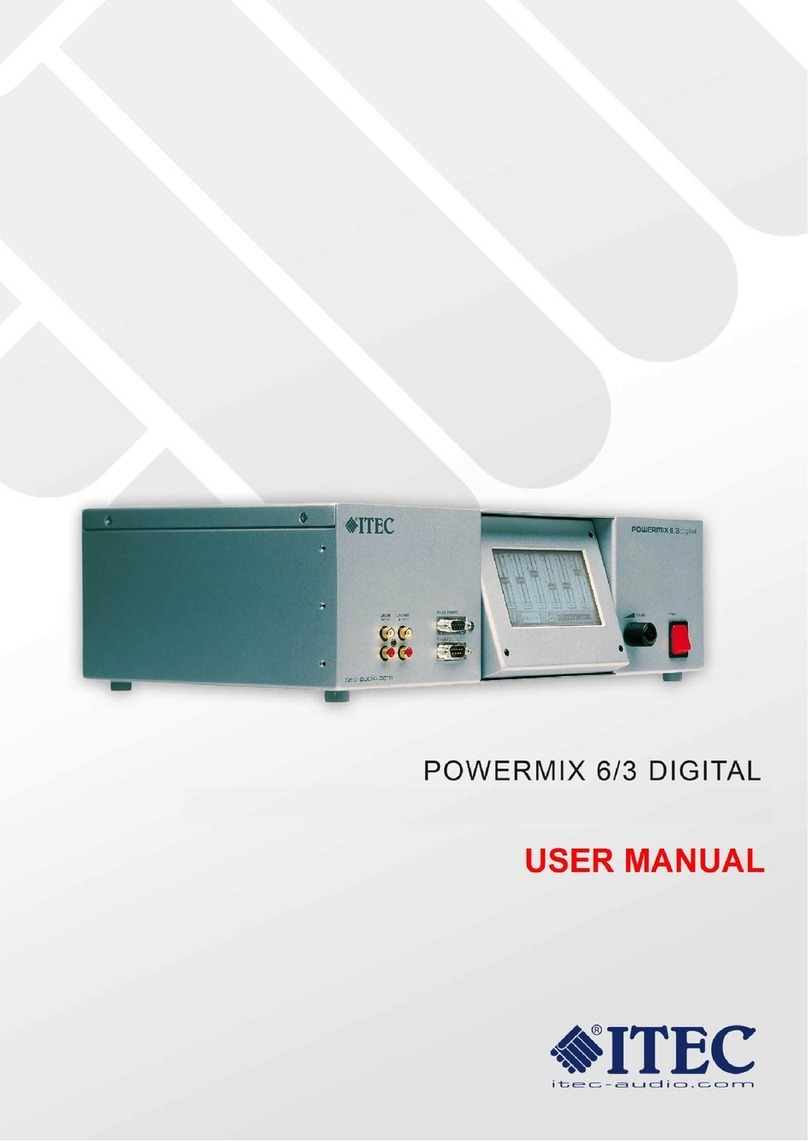 Itec POWERMIX 6/3 DIGITAL user manual