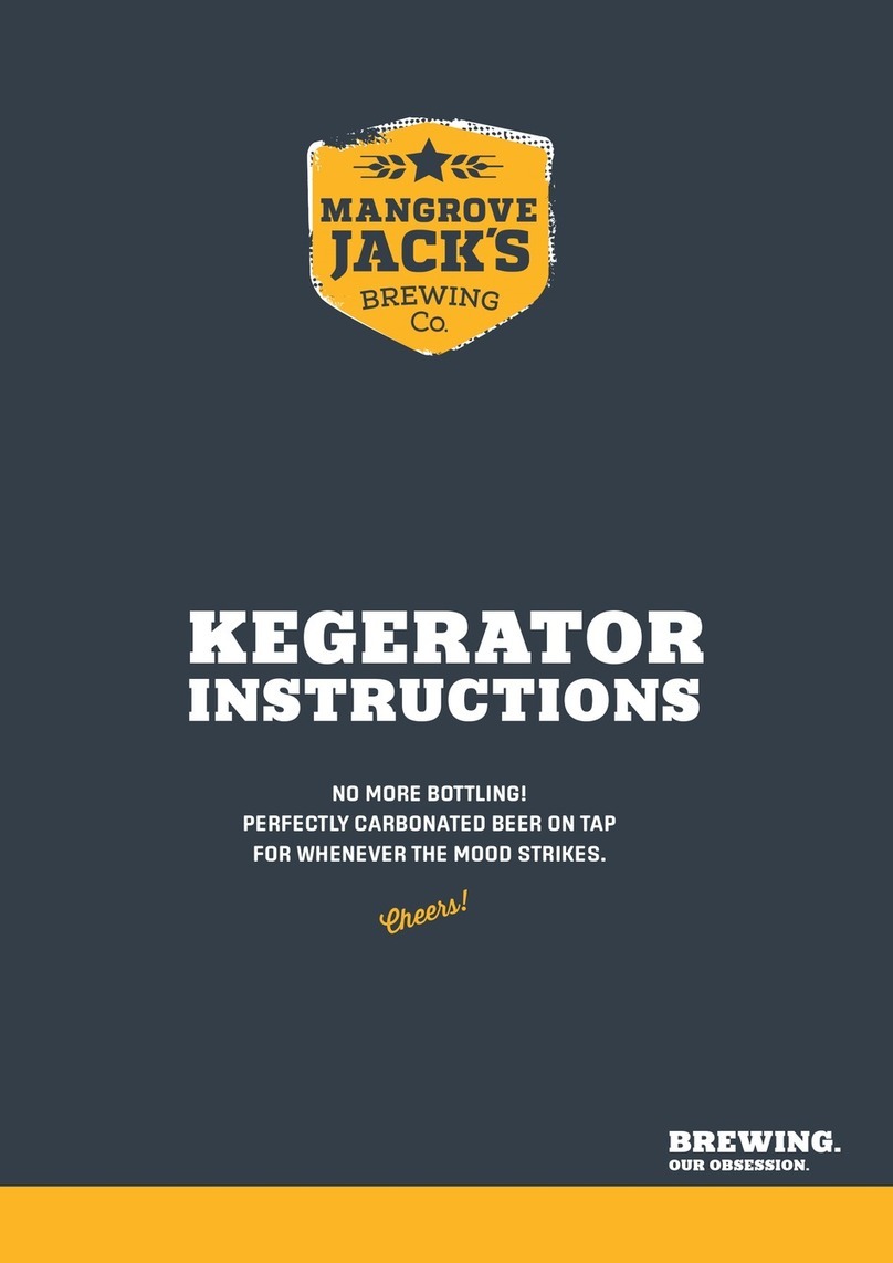 Mangrove Jack's Kegerator Series User manual and assembly instructions