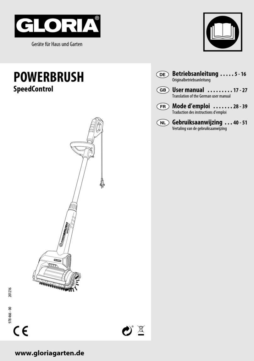 Gloria SpeedControl Powerbrush user manual