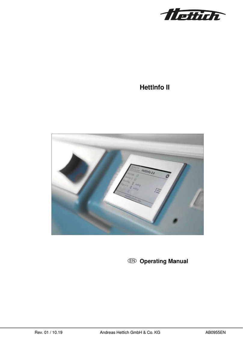 Hettich HettInfo II User manual