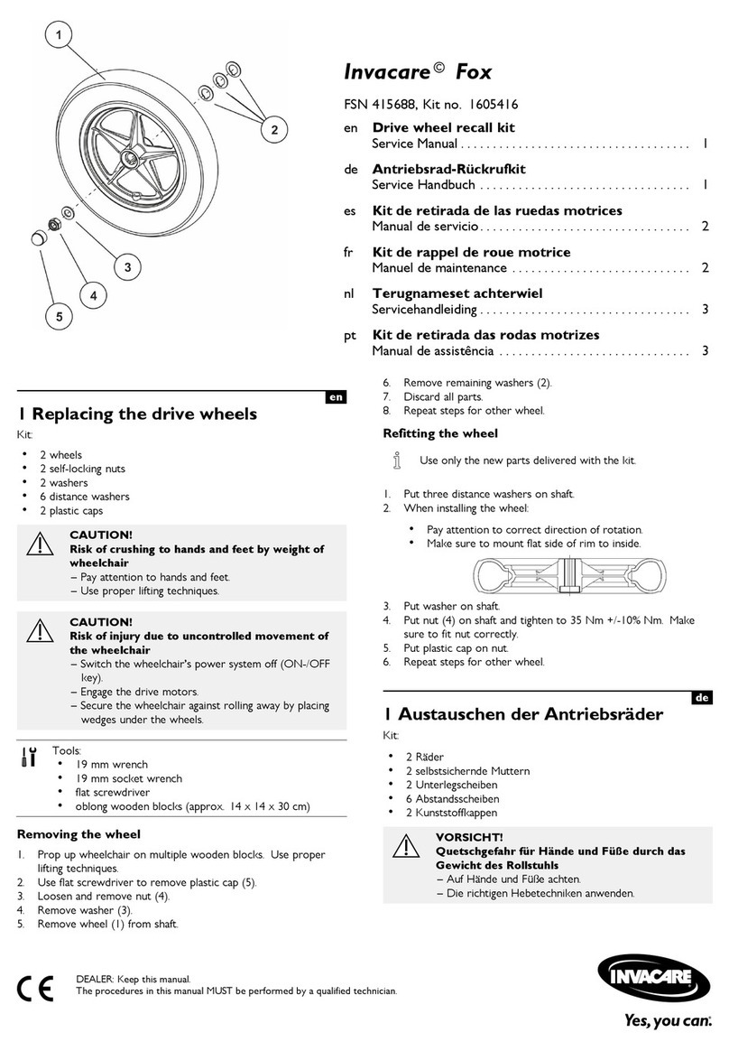 Invacare Fox User manual