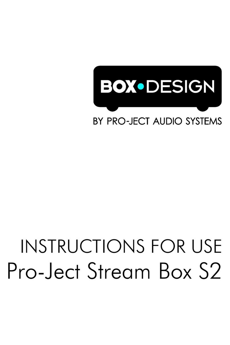Pro-Ject Audio Systems Stream Box S2 User manual