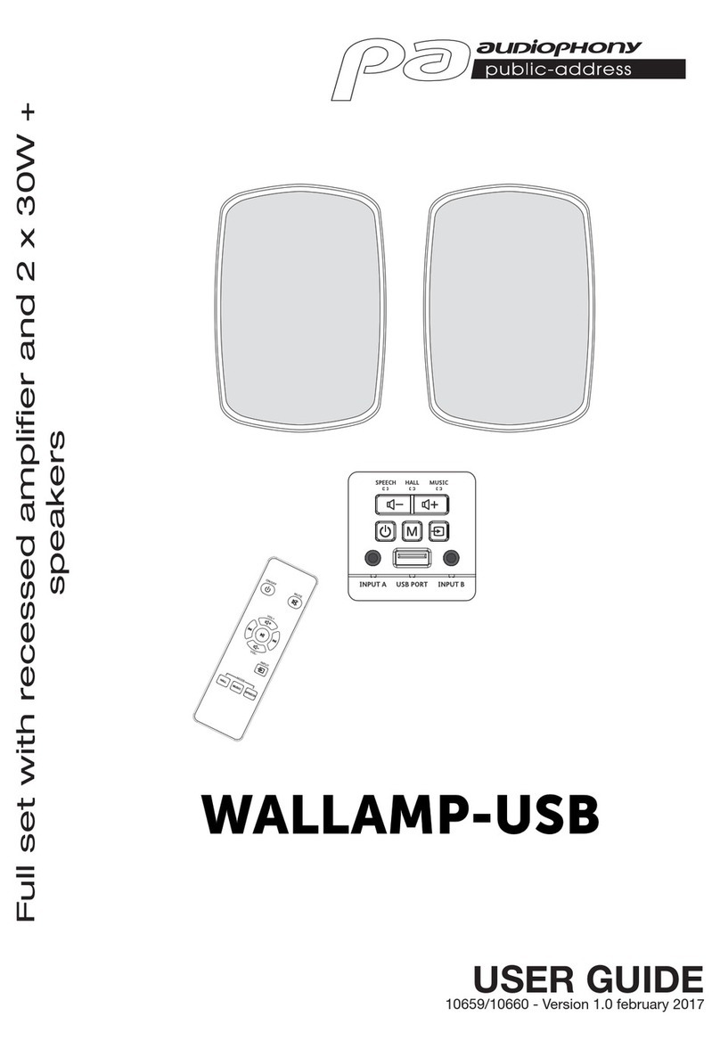 audiophony WALLAMP-USB user guide