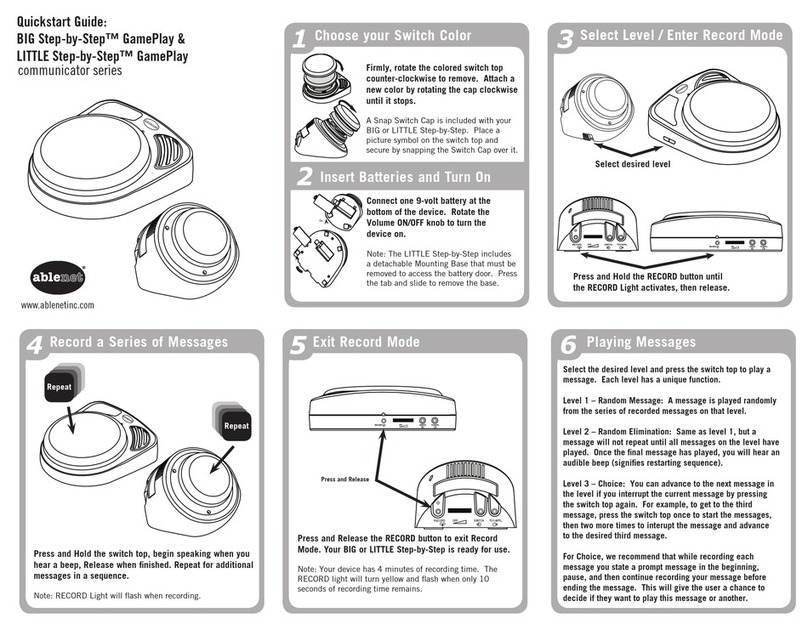 AbleNet BIG Step-by-Step GamePlay Series User manual