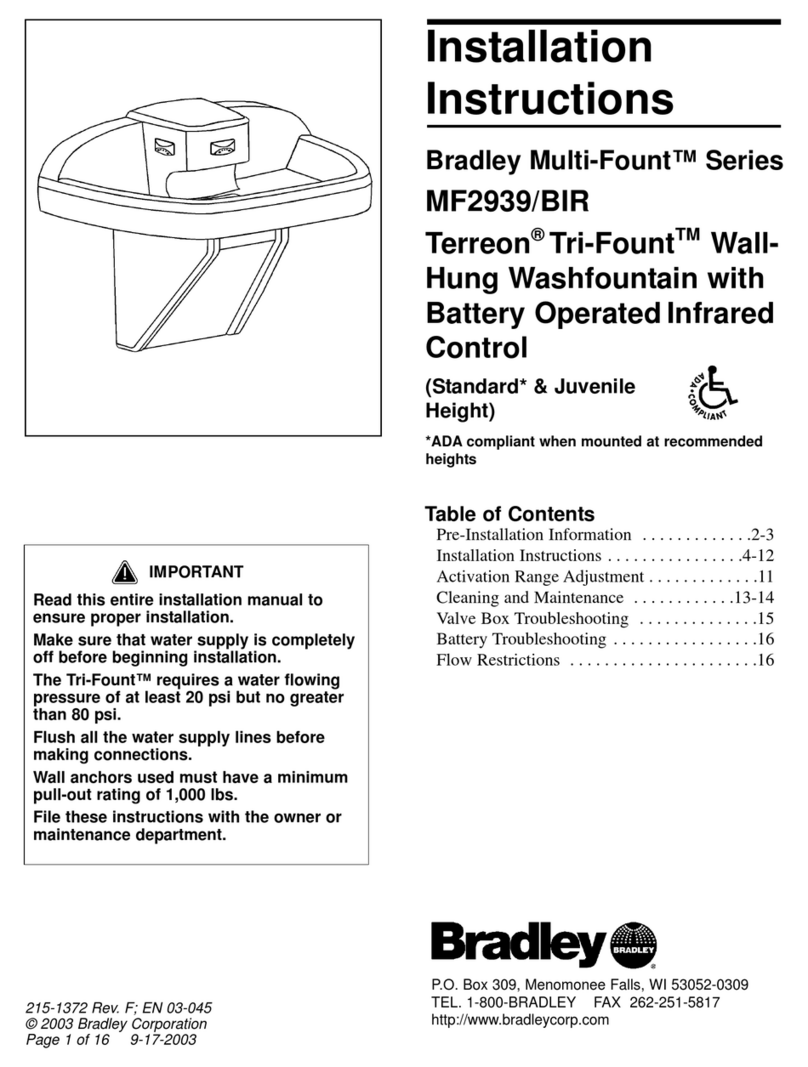 Bradley Terreon Tri-Fount Multi-Fount Series User manual
