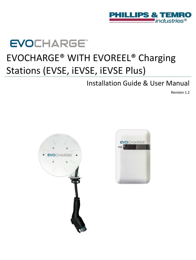 Phillips & Temro industries EVOCHARGE Series Installation guide & user manual