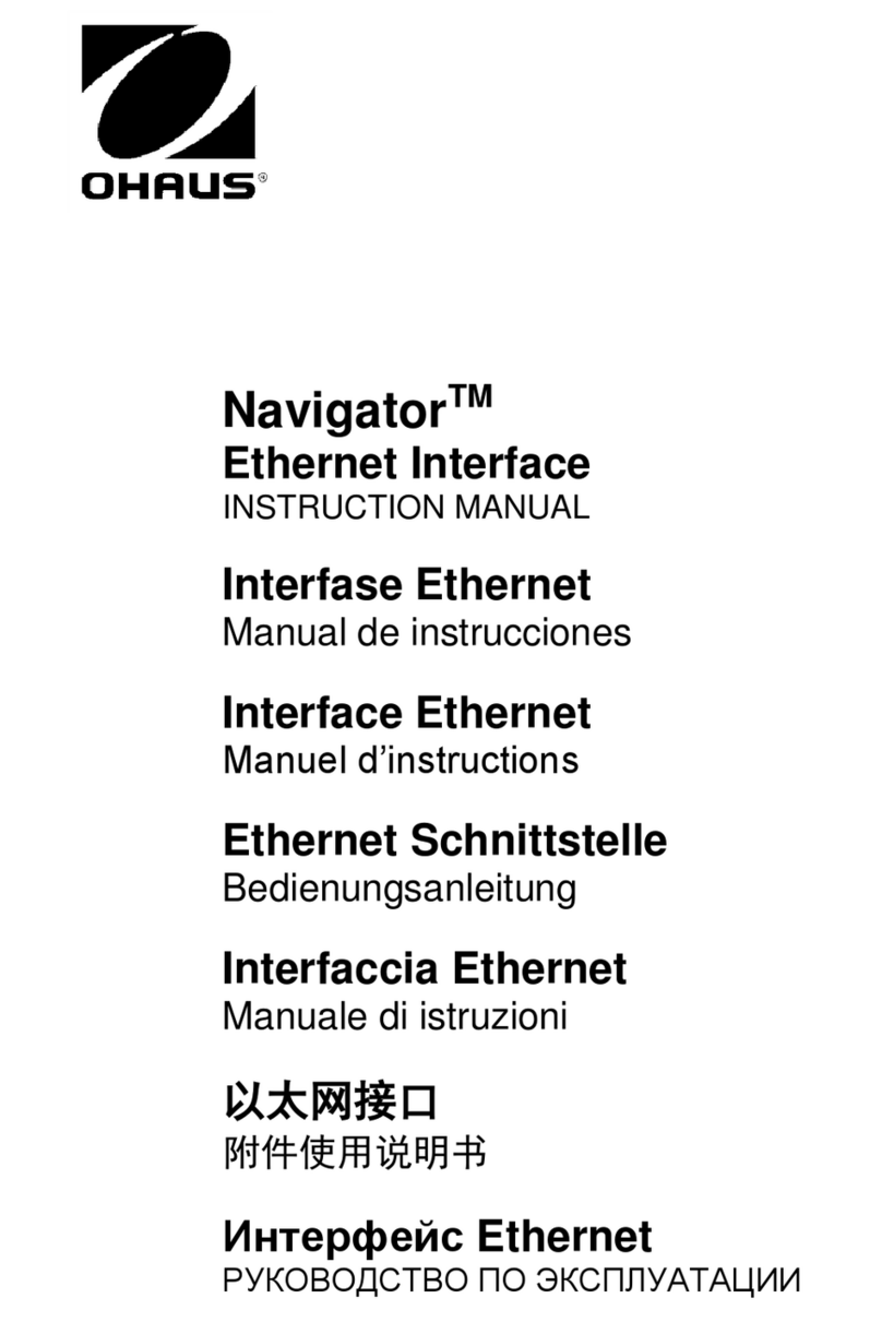 OHAUS Navigator instruction manual
