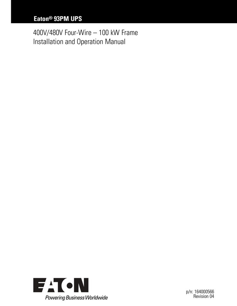 Eaton 93PM IBC-L Installation and operation manual
