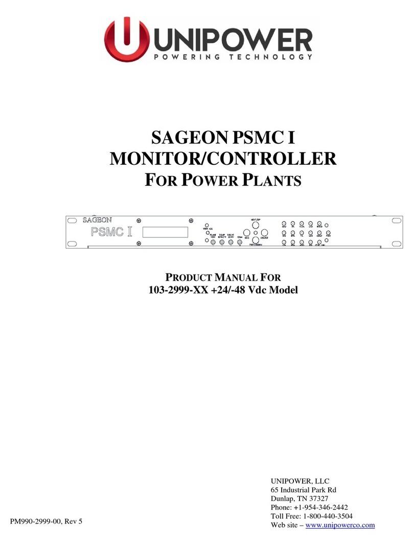 Unipower Sageon PSMC I product manual Unipower Sageon PSMC I product manual