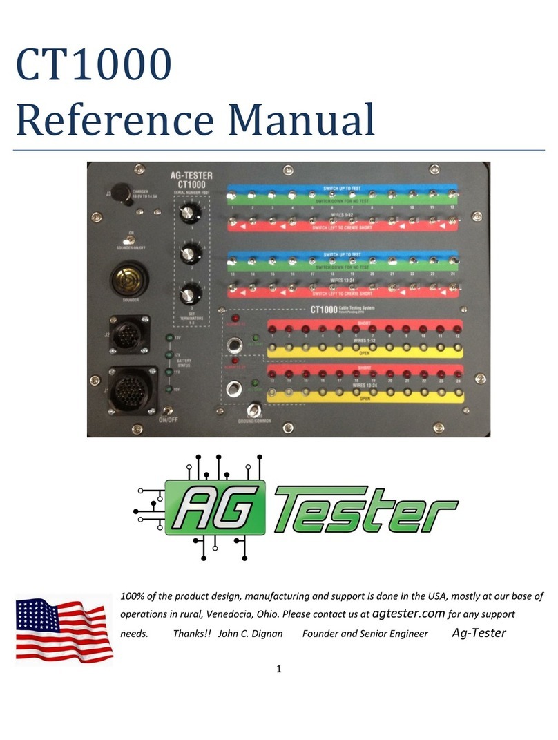 Ag-Tester CT1000 Reference manual