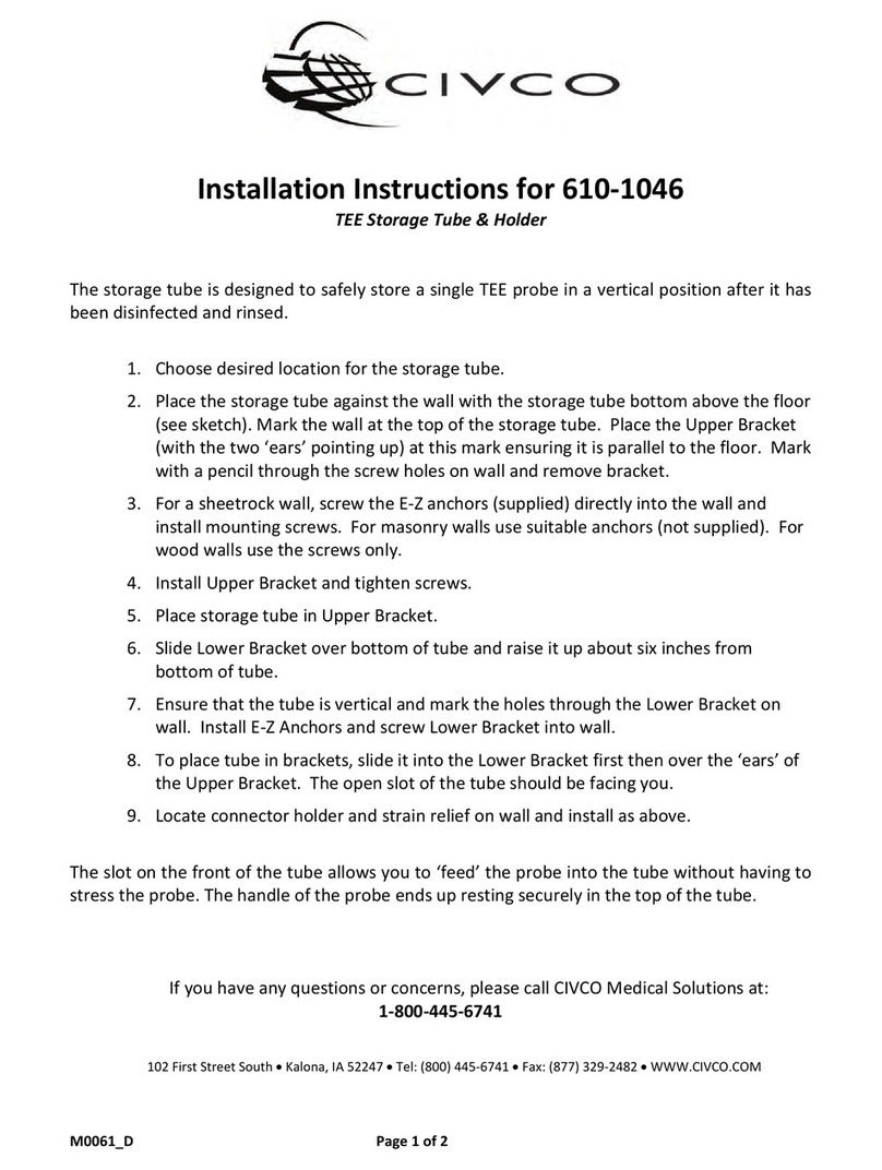 Civco 610-1046 Installation instruction