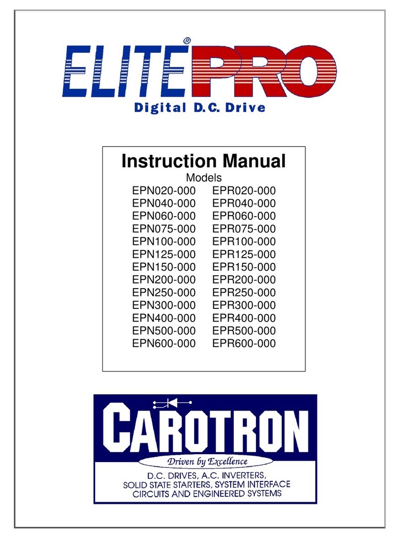 Carotron Elite Pro Series User manual