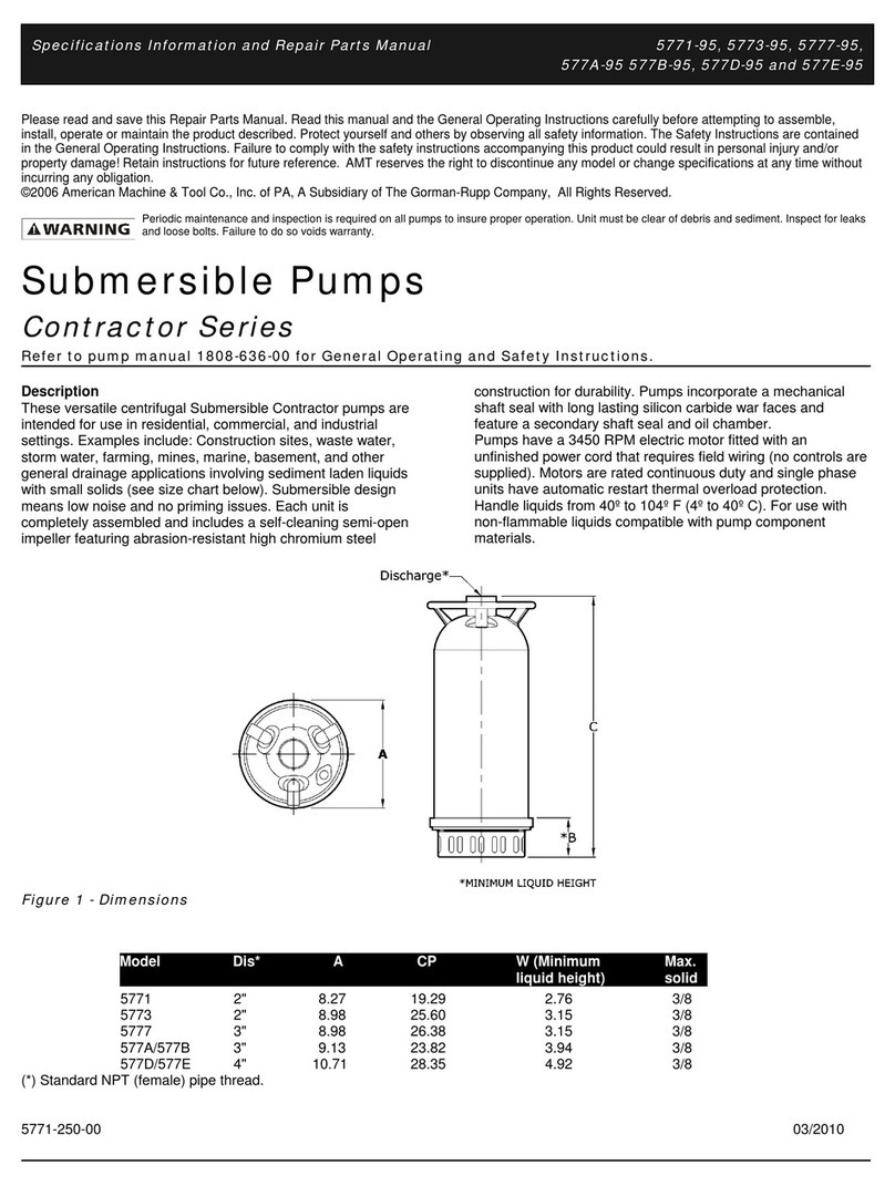 AMT Contractor Series Assembly instructions