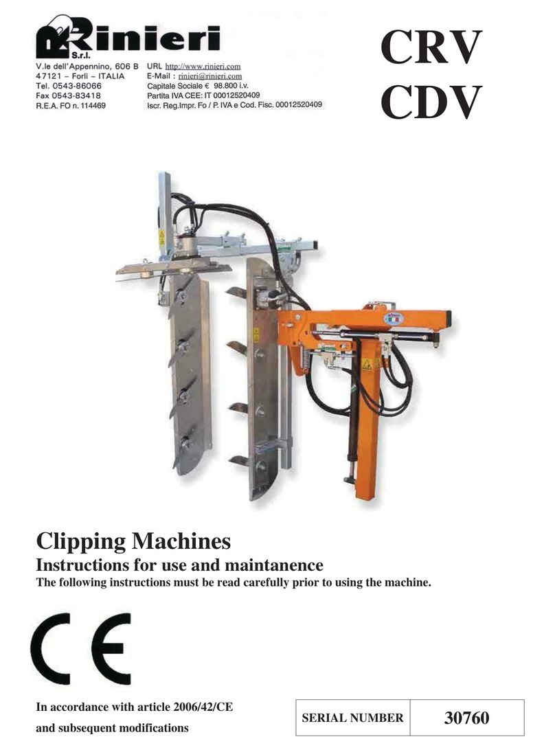 Rinieri CRV User manual