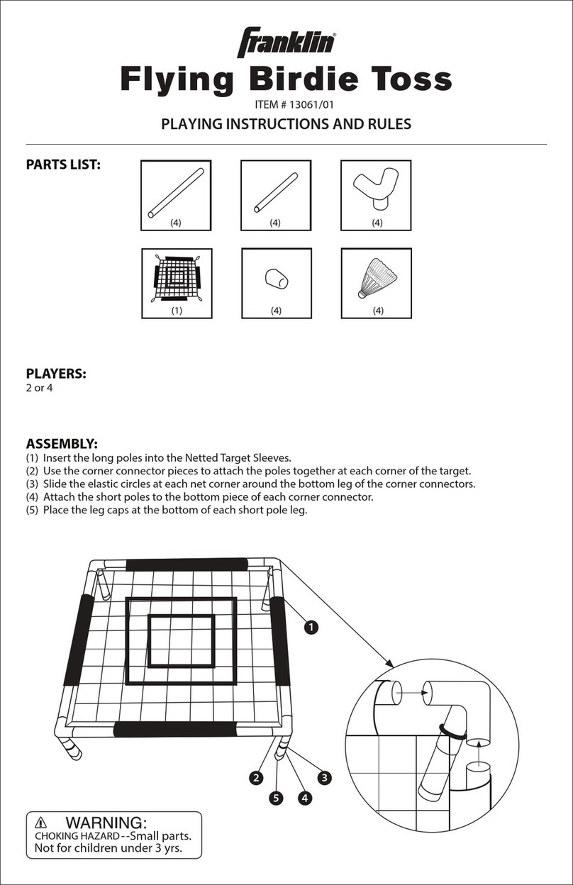 Franklin Flying Birdie Toss User manual