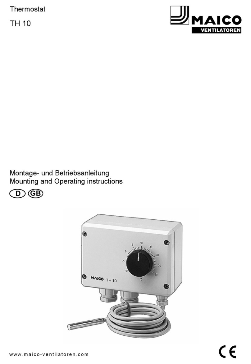 Maico TH 10 Mounting and operating instructions