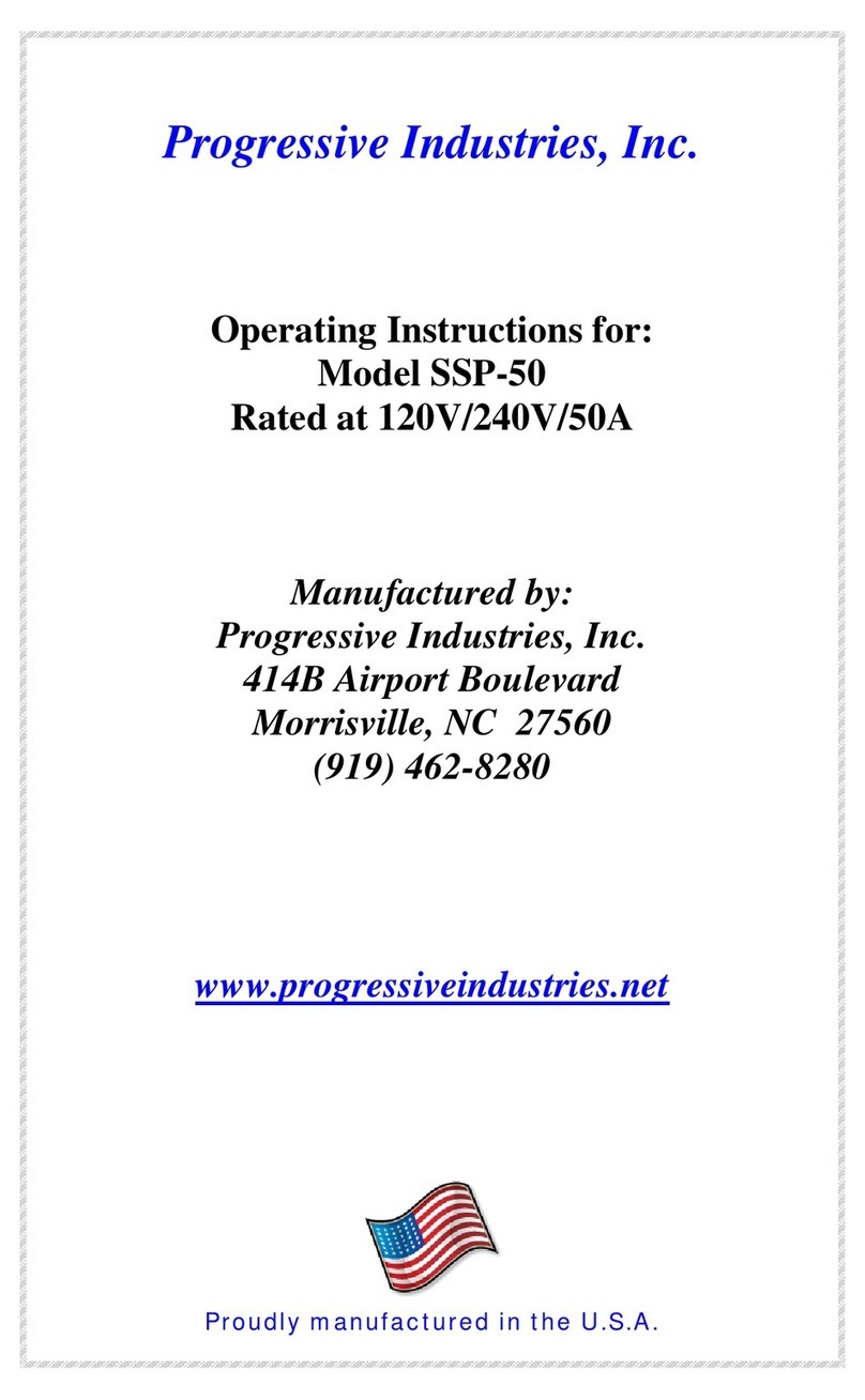Progressive Industries SSP-50 User manual