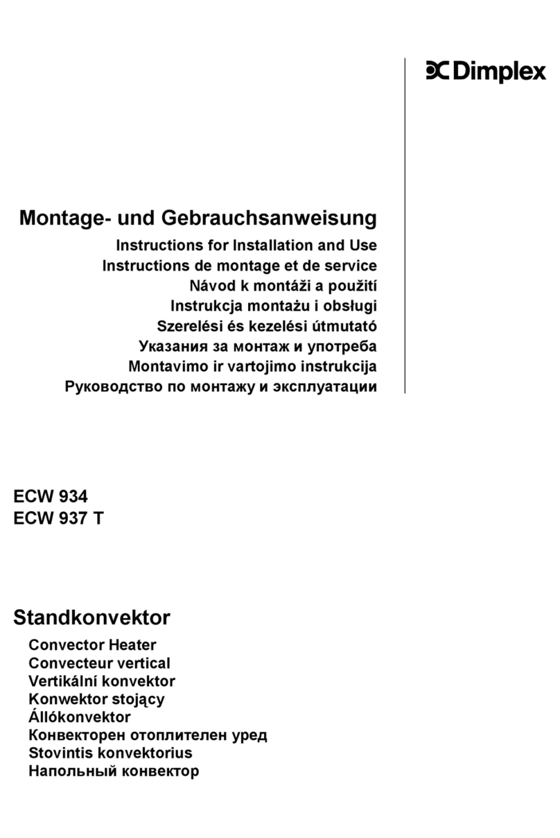 Dimplex ECW 934 User manual