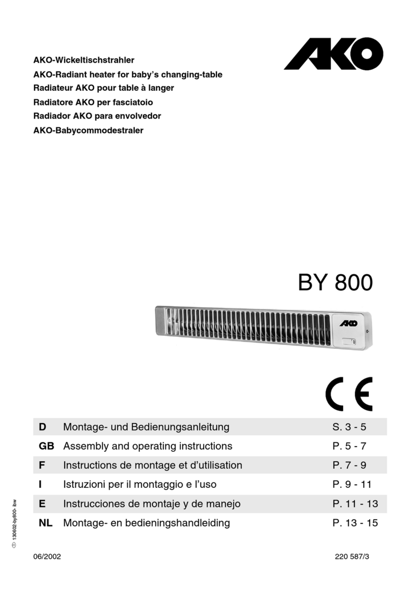 AKO BY 800 Assembly and operating instructions