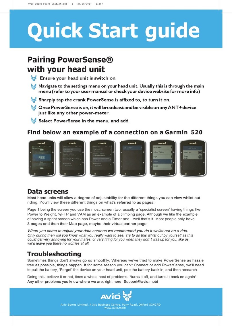 Avio PowerSense quick start guide