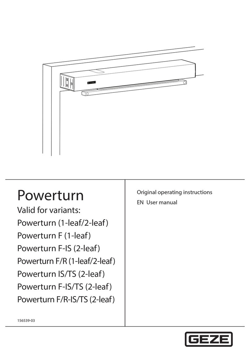 GEZE Powerturn (1-leaf) user manual