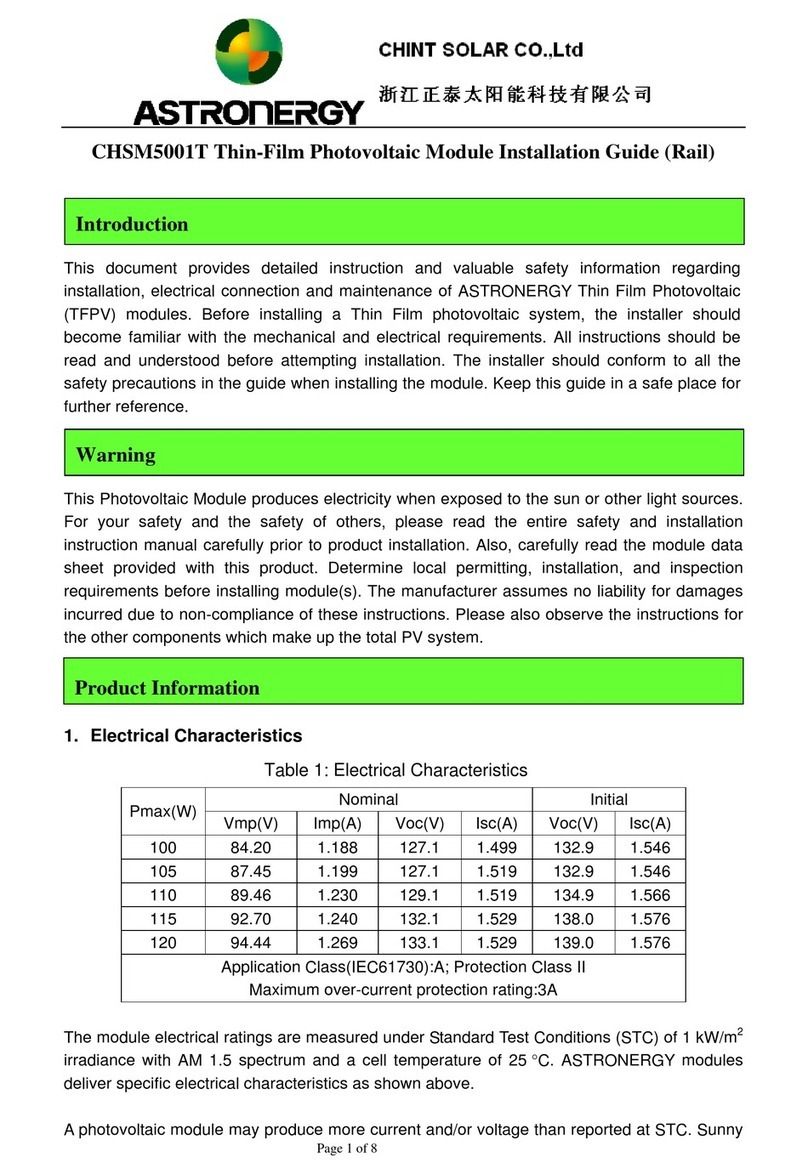 Astronergy CHSM5001T User manual