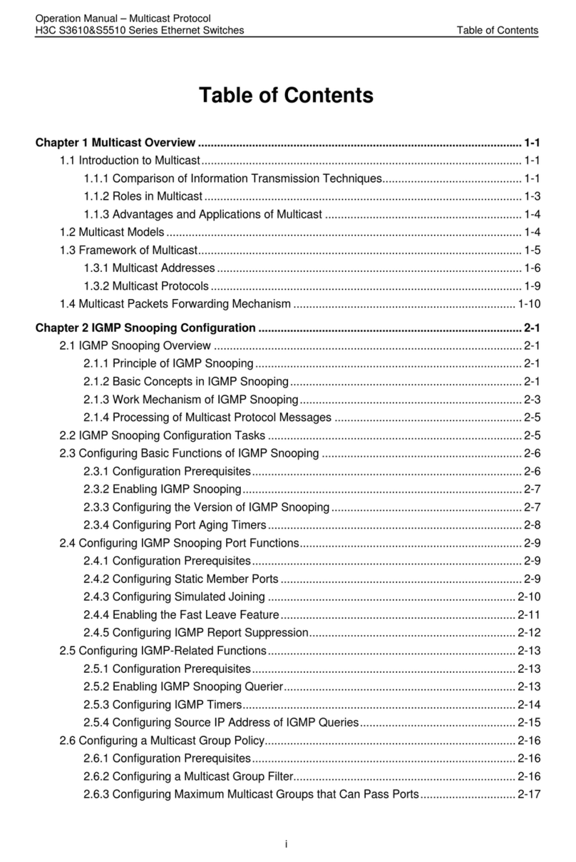 H3C S3610 Series User manual