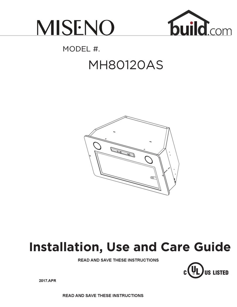 miseno MH80120AS Installation, use and care guide miseno MH80120AS Installation, use and care guide