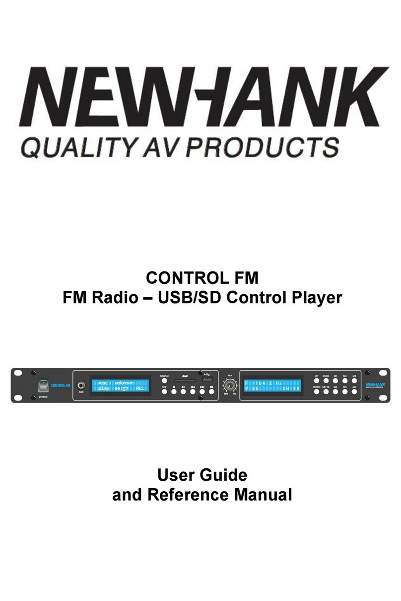 Newhank CONTROL FM User guide and reference manual