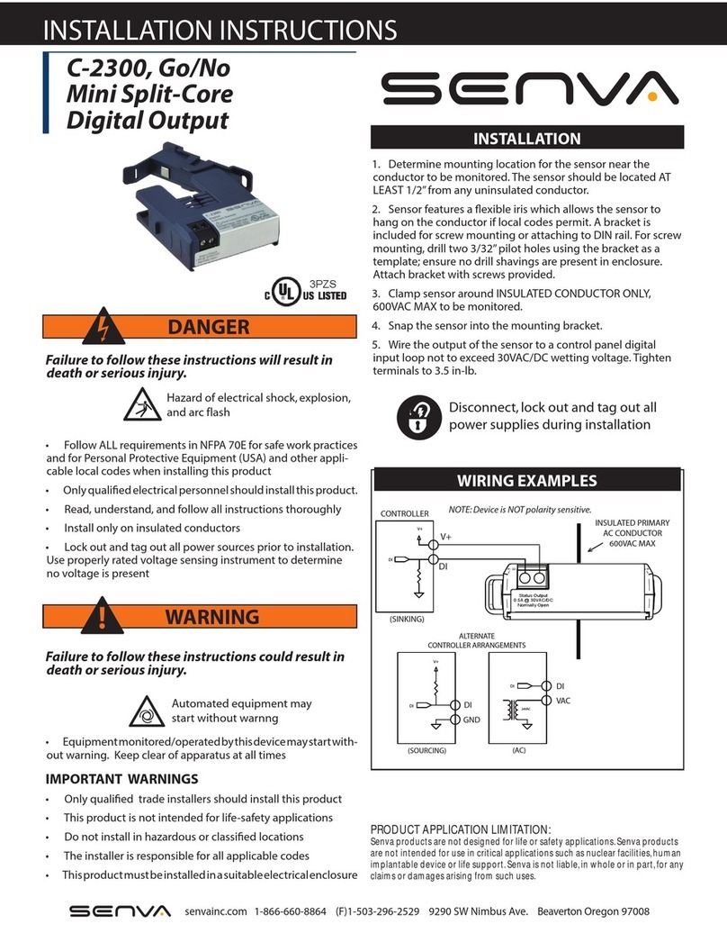 senva C-2300 installation instructions
