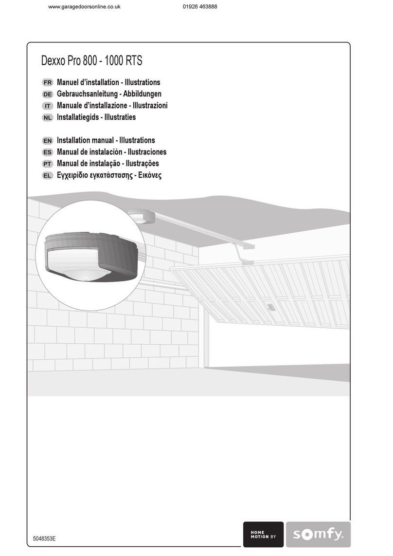SOMFY Dexxo Pro 800 RTS Installation manual - Illustrations
