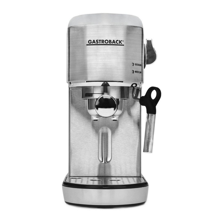 Gastroback Design Espresso Piccolo User manual