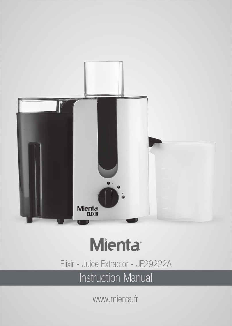 Milenta Elixir JE29222A instruction manual