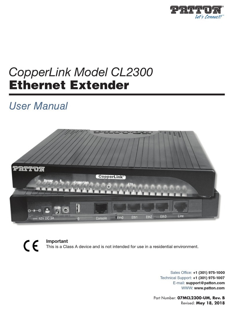 Patton CopperLink CL2300 User manual