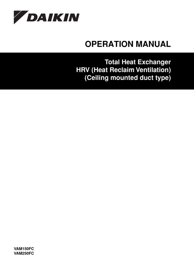 Daikin VAM250FC Operation manual
