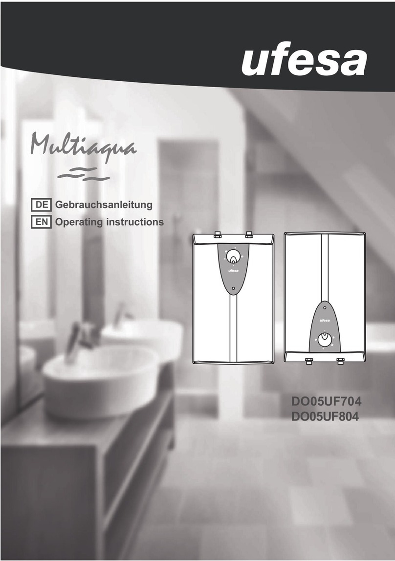 UFESA Multiaqua Series operating instructions UFESA Multiaqua Series operating instructions