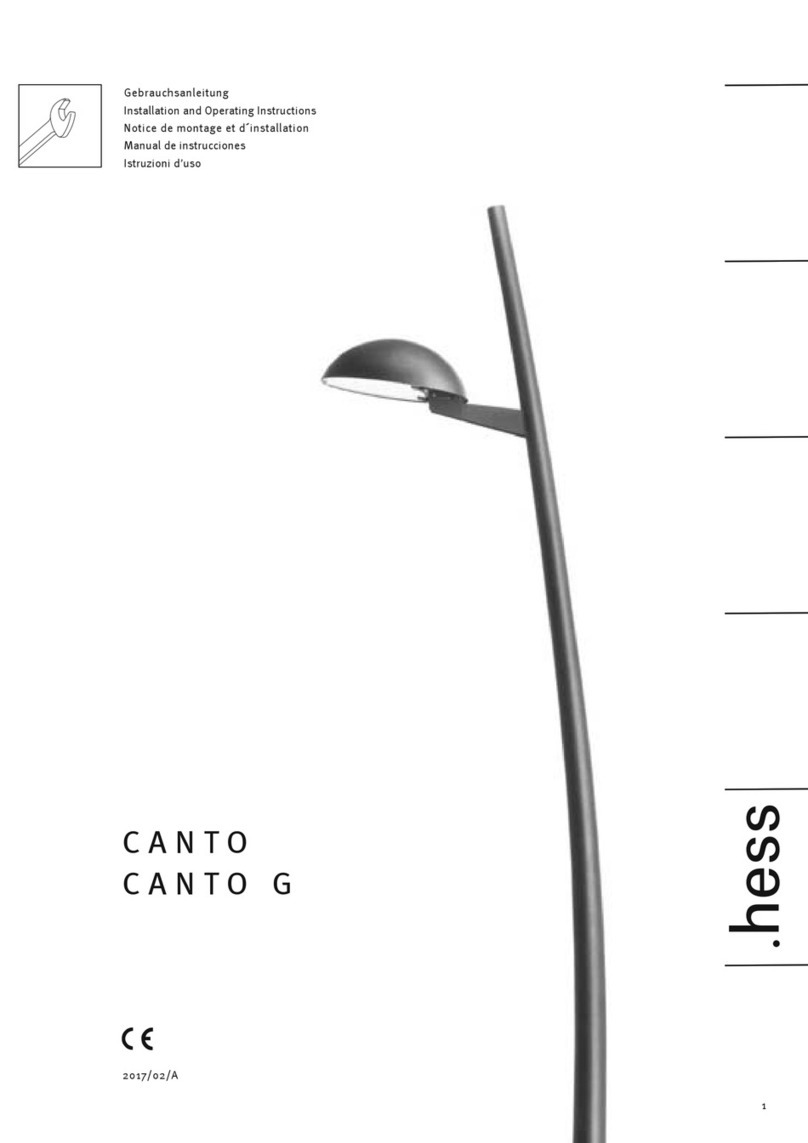Hess CANTO Installation and operating instructions