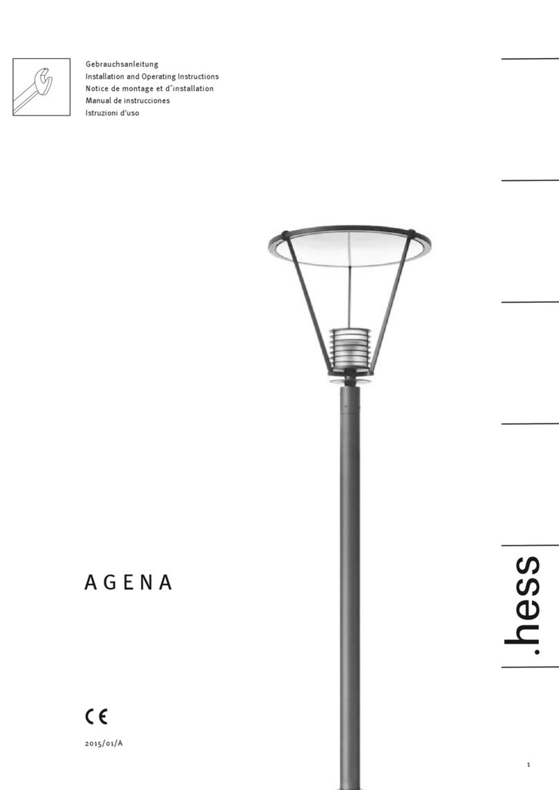 Hess AGENA Installation and operating instructions