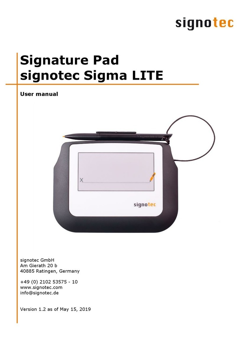Signotec Sigma LITE user manual