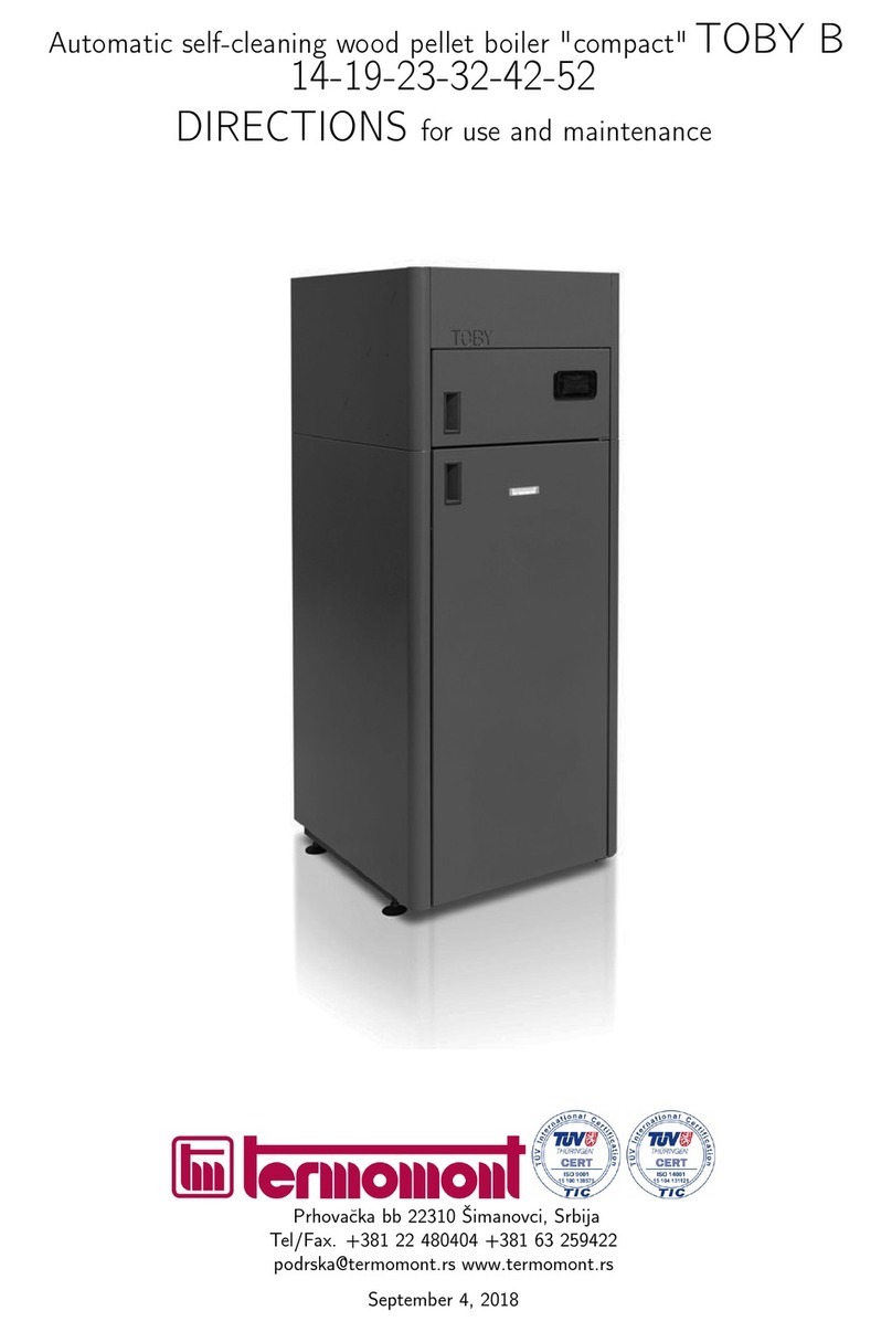 Termomont TOBY B 14 Directions for Use and Maintenance