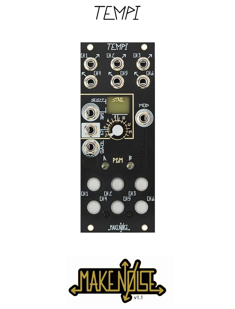 Make Noise TEMPI User manual Make Noise TEMPI User manual
