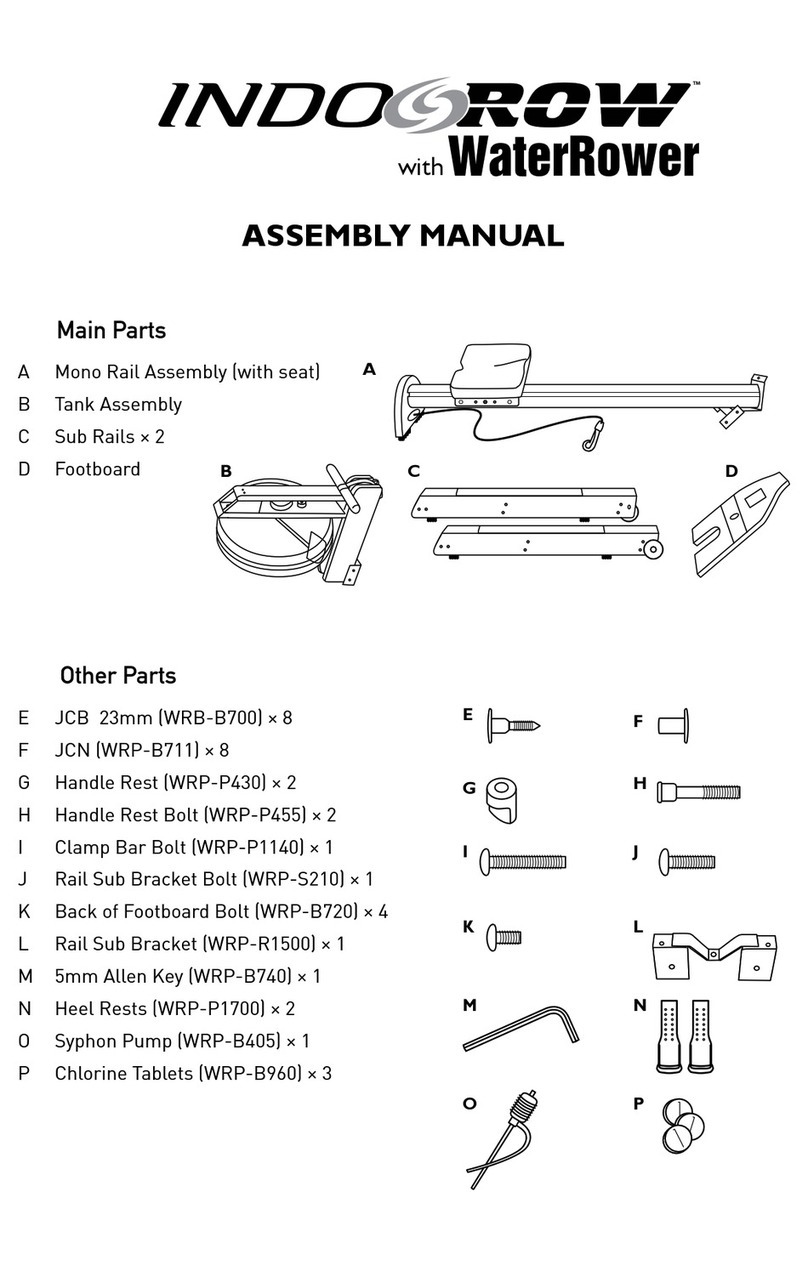 WaterRower Indo-row A1 Assembly manual