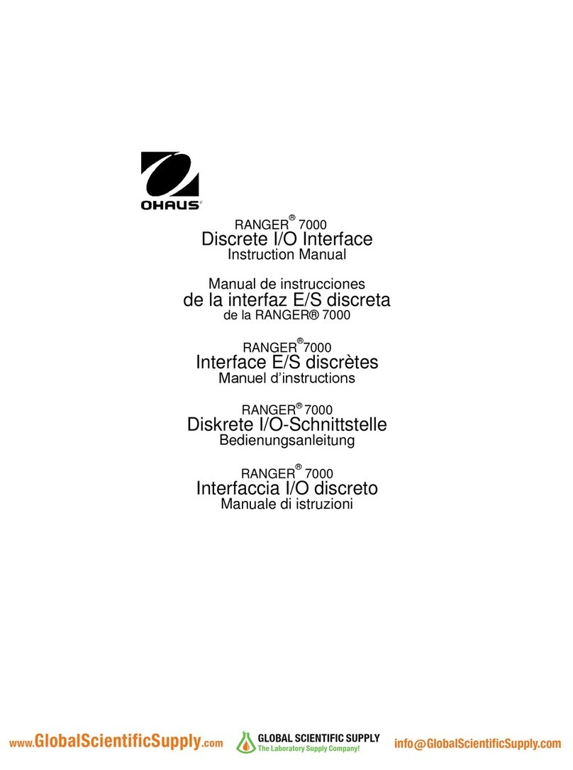 OHAUS ranger 7000 User manual