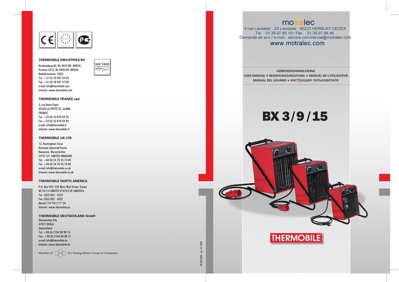 THERMOBILE BX 3 user manual