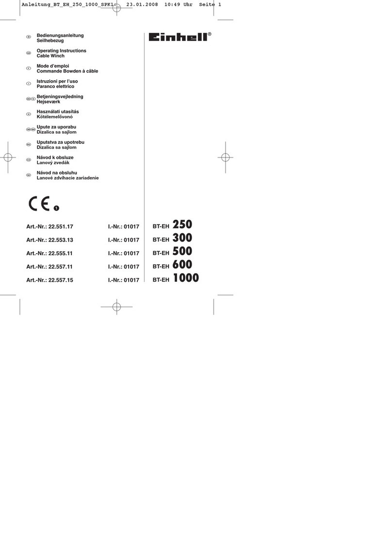 EINHELL BT-EH 250 operating instructions