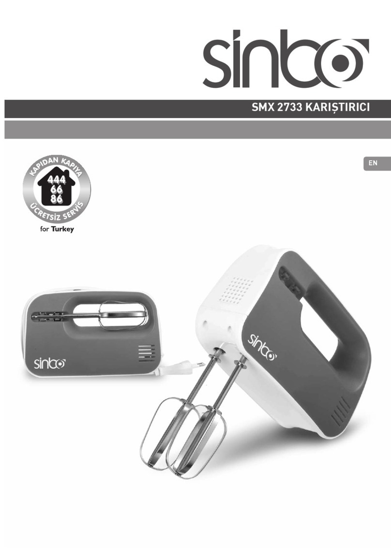 Sinbo SMX 2733 instruction manual
