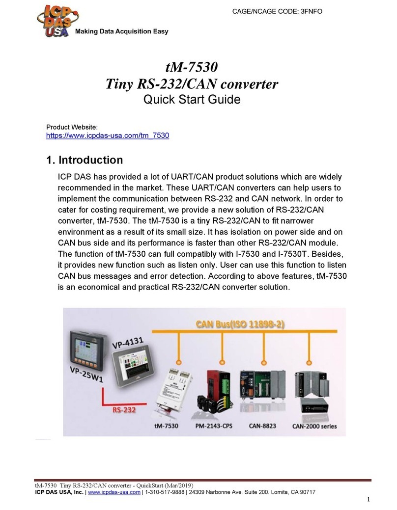 ICPDAS tM-7530 User manual